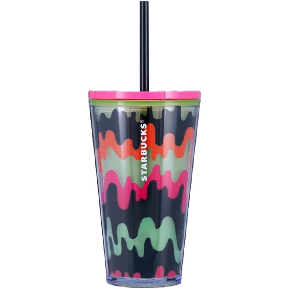 Starbucks 23 L. Edition Halloween Grande Tumbler 16OZ Stickers, Glow in the Dark